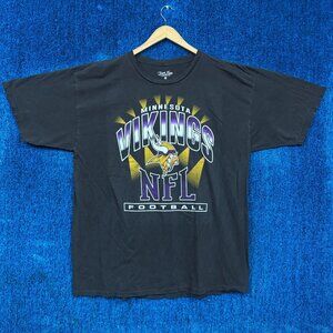 NFL Minnesota Vikings Black Short Sleeve Tee